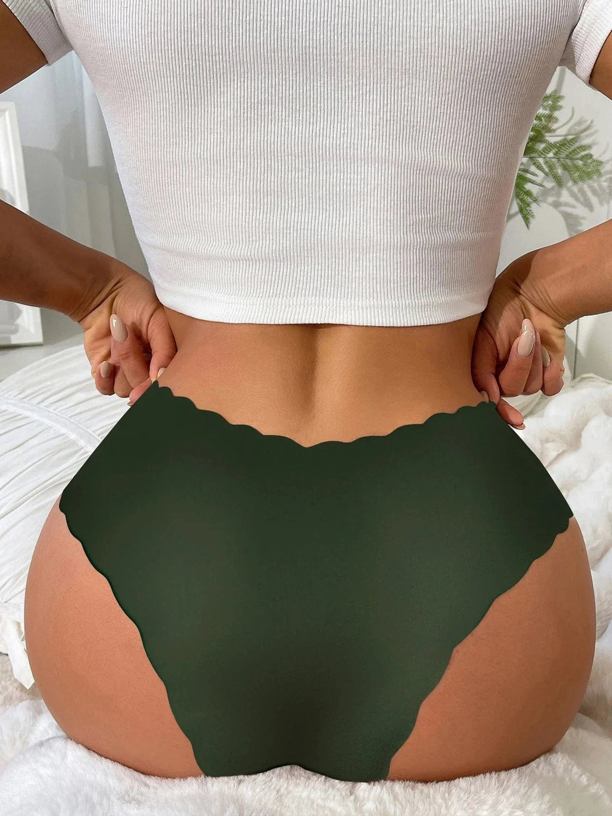 6-Pack Women's Underwear, Solid Color and Printed Mix, Seamless, Bare-Feel, Sexy and Comfortable Bikini Panties - A-1 Thread Vault