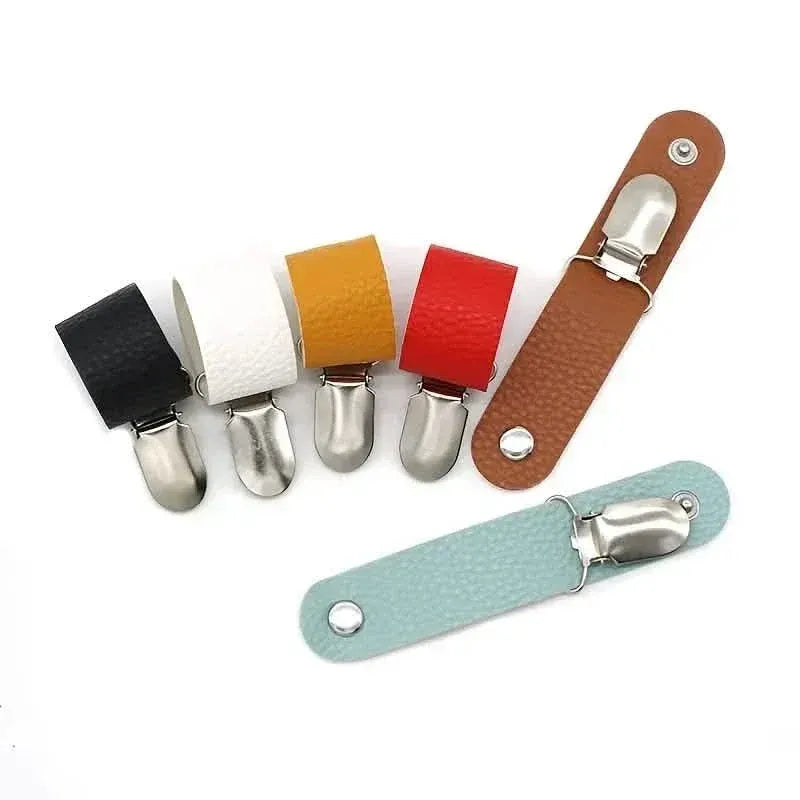 6-Piece: Hat Clip for Summer Travel on Bag Luggage PU Leather Hat - A-1 Thread Vault