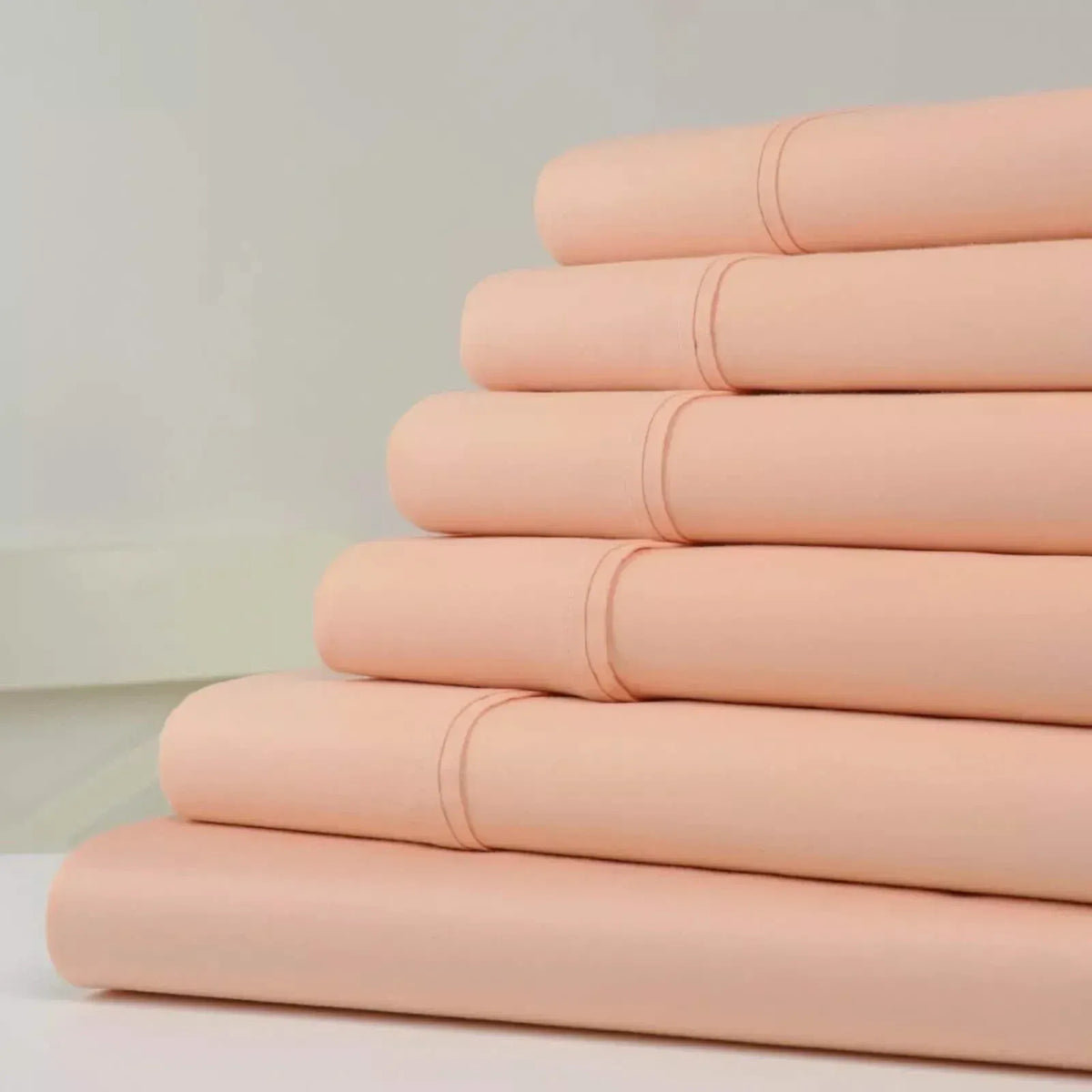 6-Piece Set: Kathy Ireland 1200 Thread Count Cotton Rich Sheet Set - A-1 Thread Vault