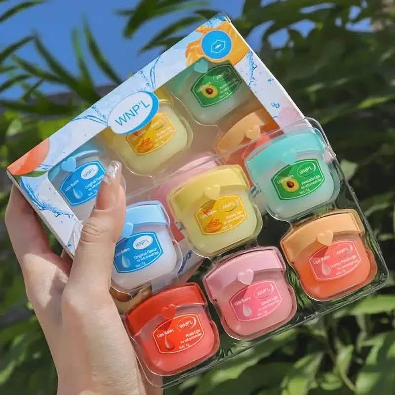 6-Pieces: Luxurious Glossy Lip Balm Set - Long-Lasting Hydration for Dry Lips - A-1 Thread Vault