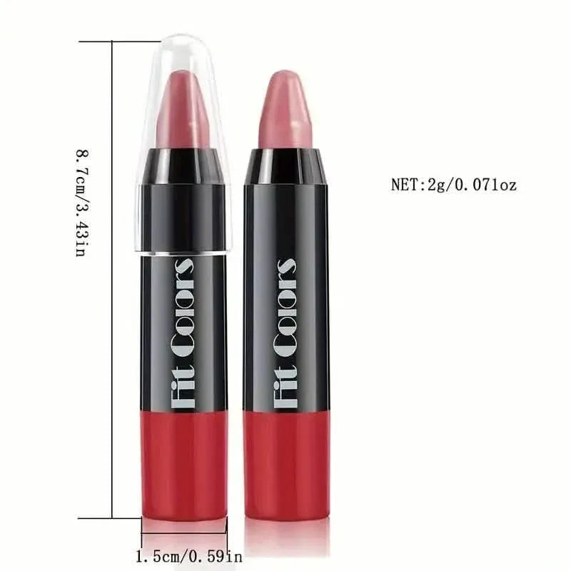 6-Pieces: Matte Crayon Lipstick, Easy Coloring Durable Moisturizing Lipliner - A-1 Thread Vault