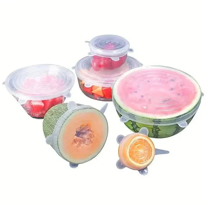 6-Pieces: Reusable Durable Food Storage Bowl Lids - A-1 Thread Vault