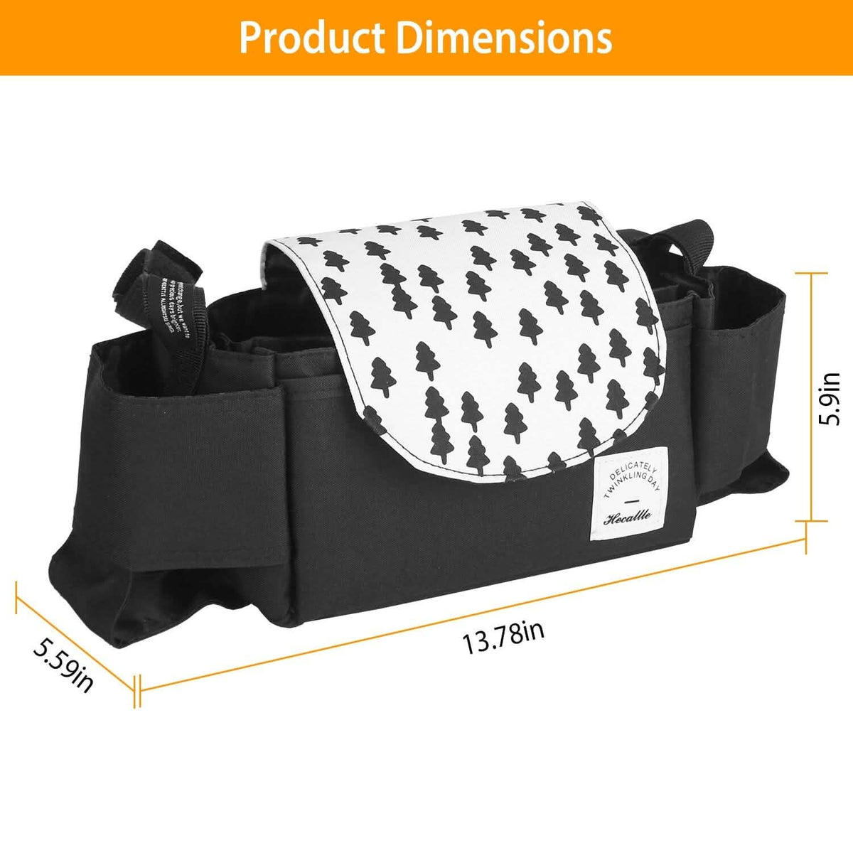 6-Pockets Baby Trolley Bag with Cup Holder - A-1 Thread Vault