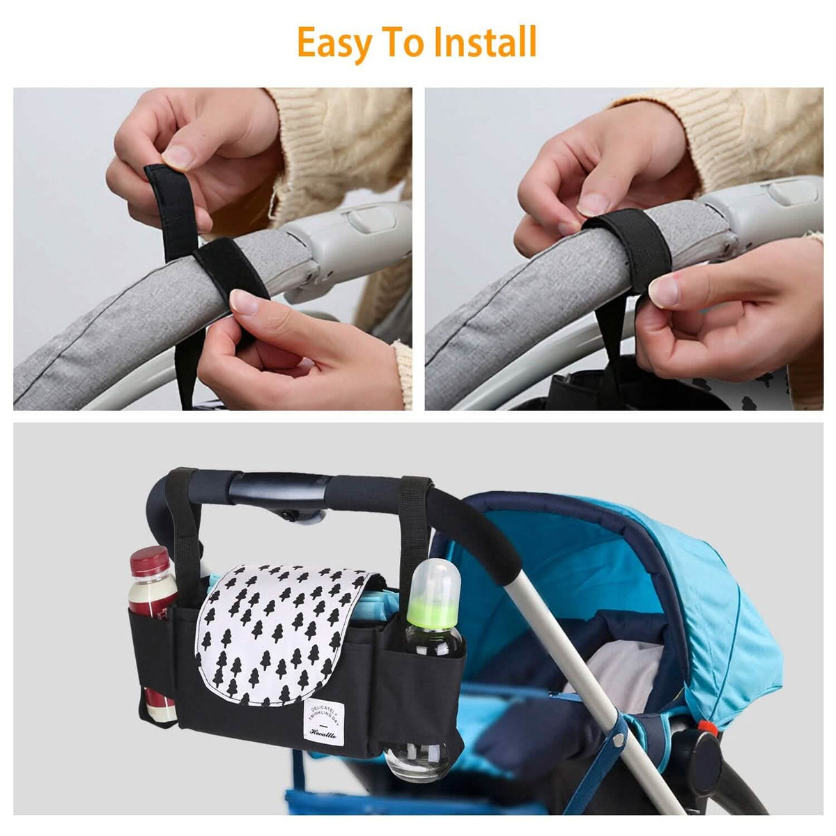 6-Pockets Baby Trolley Bag with Cup Holder - A-1 Thread Vault
