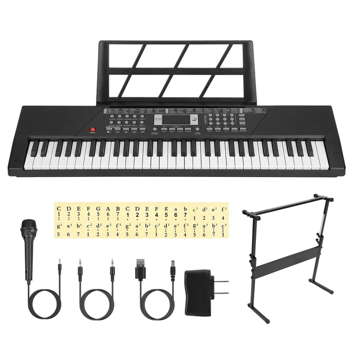 61 Keys Digital Music Keyboard Electronic Piano - A-1 Thread Vault