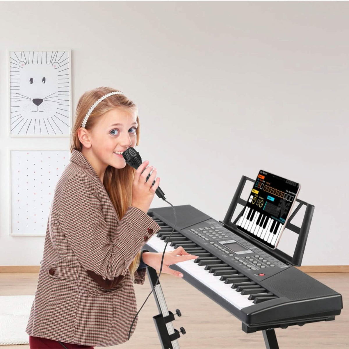 61 Keys Digital Music Keyboard Electronic Piano - A-1 Thread Vault