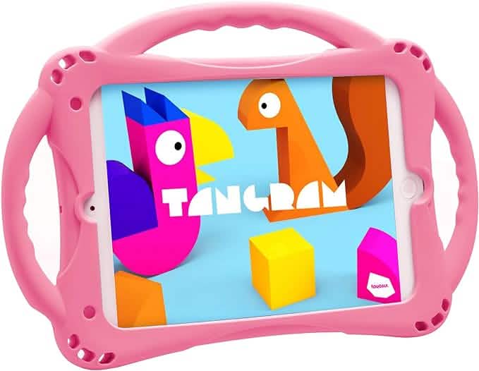 Kids Case for iPad Mini 5 4 3 2 1, Silicone, Childproof & Built-in Handle Stand (Open Box) - A-1 Thread Vault
