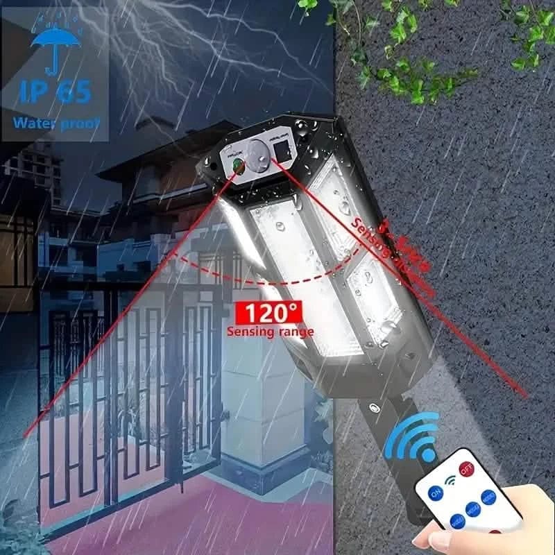 6500K Bright LED Solar Wall Light 3 Lighting Mode Light - A-1 Thread Vault