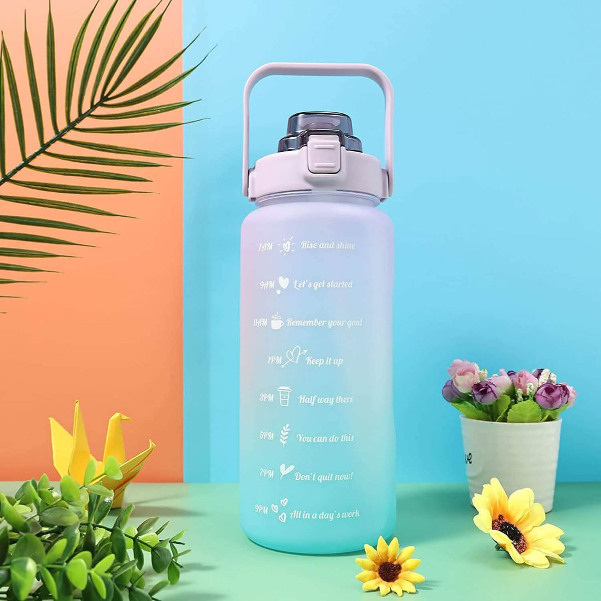 68 Oz Water Bottle with Time Marker - A-1 Thread Vault