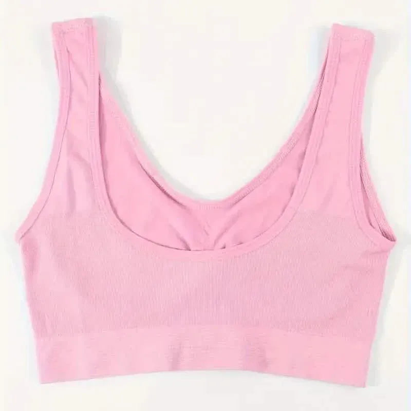 7-Pack: Solid Seamless Bra, Comfy Breathable Sporty Bra for Women's Lingerie & Underwear - A-1 Thread Vault
