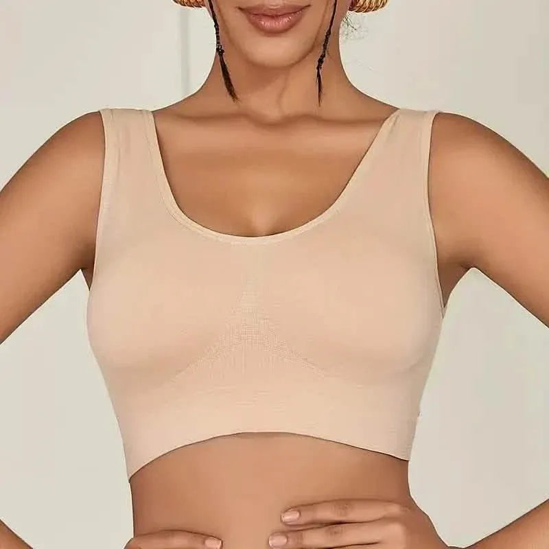 7-Pack: Solid Seamless Bra, Comfy Breathable Sporty Bra for Women's Lingerie & Underwear - A-1 Thread Vault