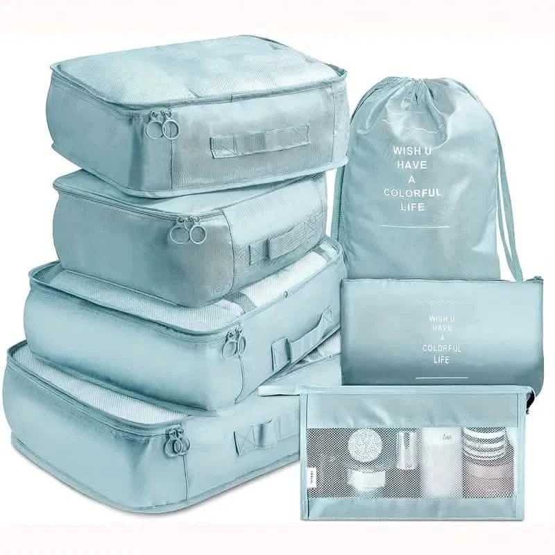 7-Pieces: Travel Luggage Packing Organizers Set - A-1 Thread Vault