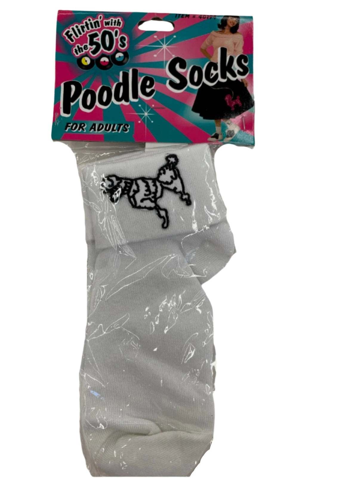 Poodle White Socks - A-1 Thread Vault