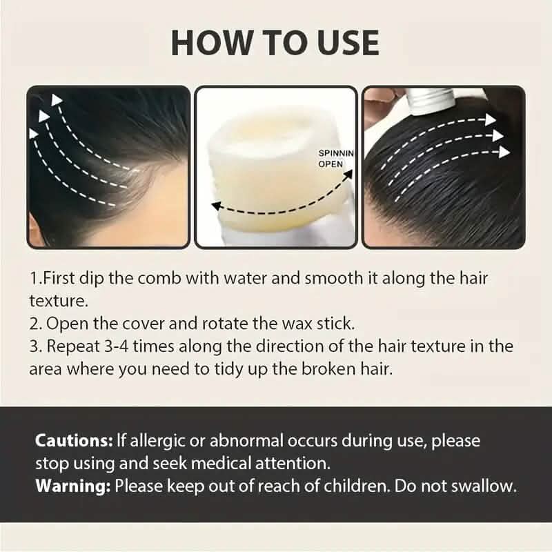 75g Hair Wax Stick for Flyaways and Frizz Control - A-1 Thread Vault