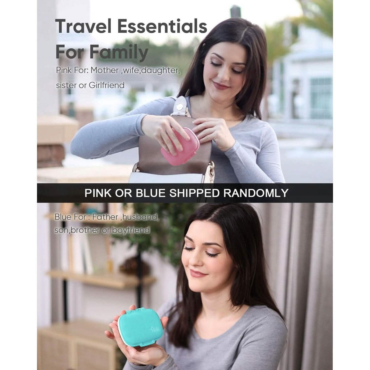8 Compartments Travel Pill Organizer - A-1 Thread Vault