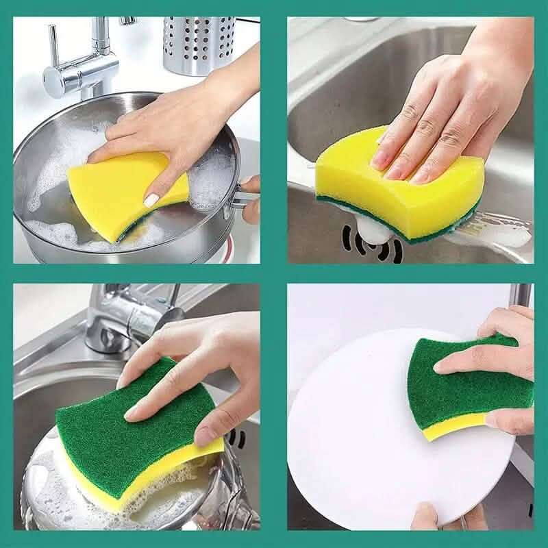 8-Pack: Double-Sided Multifunctional Cleaning Sponge - A-1 Thread Vault
