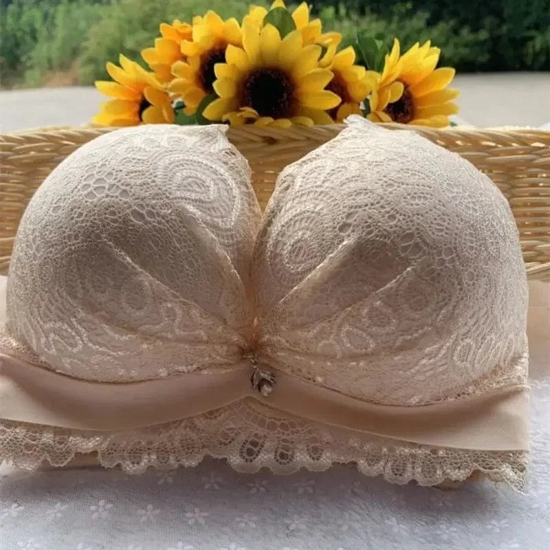 8CM Extreme Push Up Bra - No Wire, Removable Extra Pads, Deep Plunge Lingerie for Maximum Lift & Natural Curves - A-1 Thread Vault