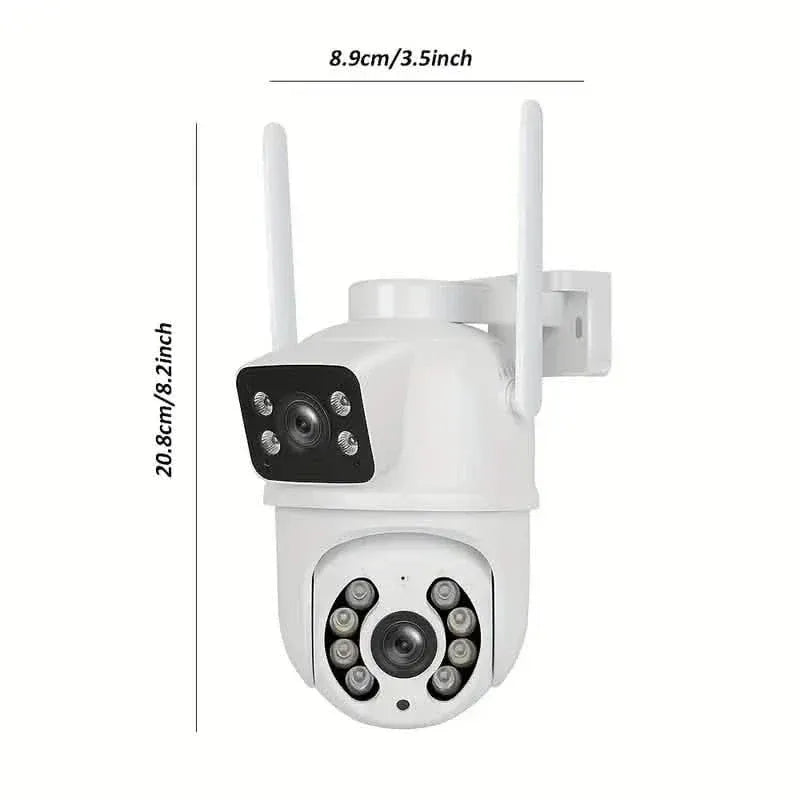 8MP Dual Lens WiFi PTZ Security Camera – Night Vision & Two-Way Audio - A-1 Thread Vault
