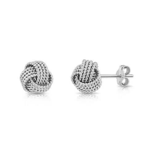 925 Silver Love Nut Stud Earrings - A-1 Thread Vault