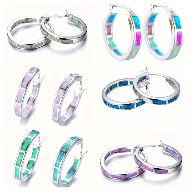 925 Sterling Silver Circular Hoop Earrings - A-1 Thread Vault