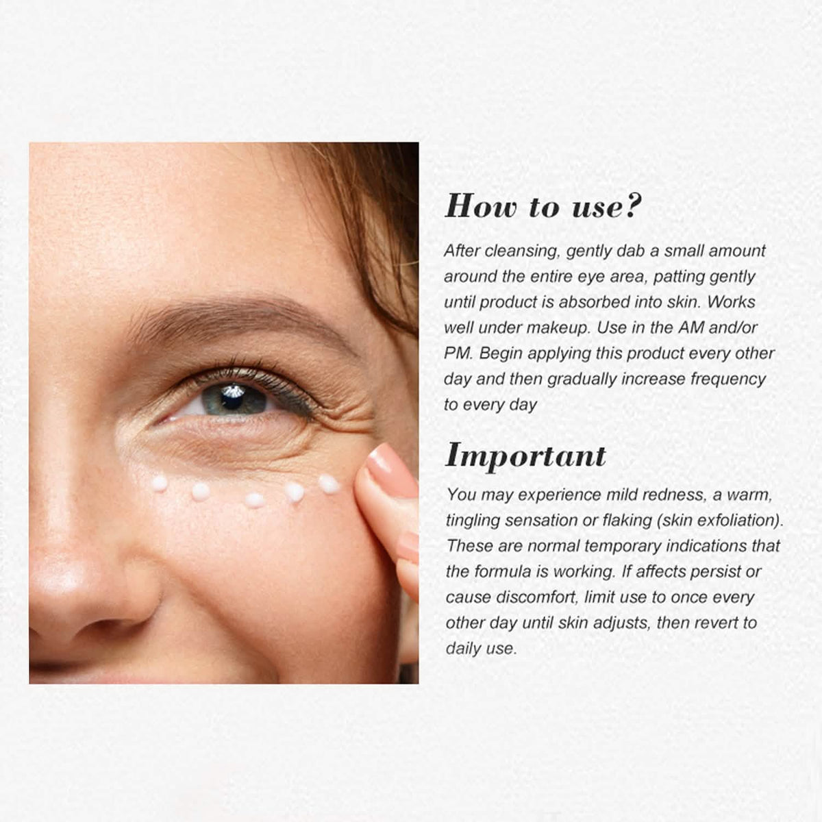 Anti-Aging Soothing Retinol Eye Cream A with Aloe, Hyaluronic Acid and Vitamin E - A-1 Thread Vault