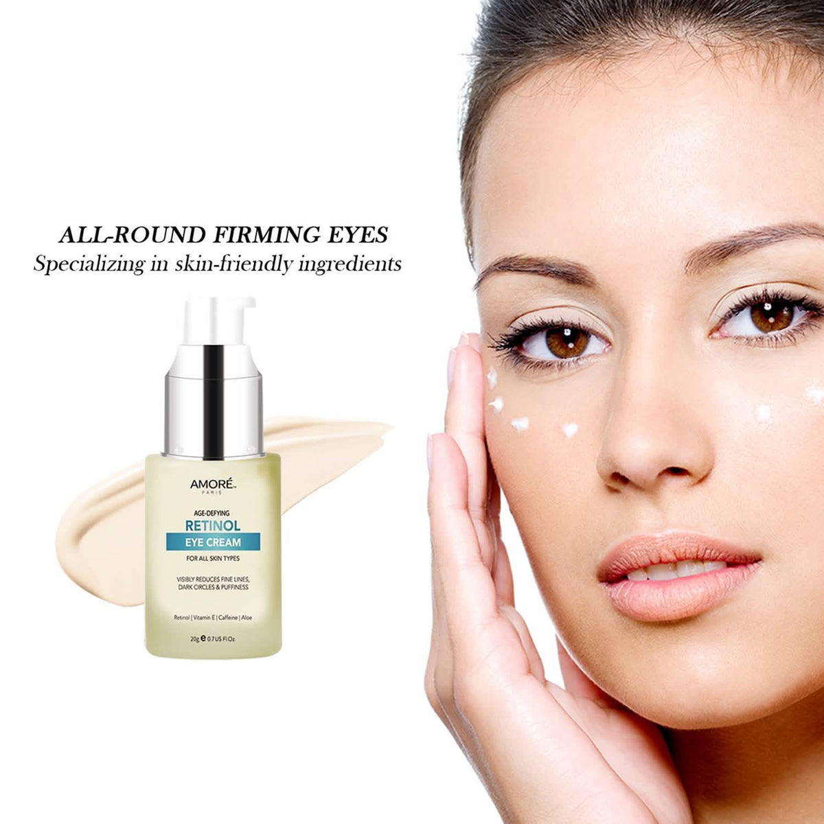 Anti-Aging Soothing Retinol Eye Cream A with Aloe, Hyaluronic Acid and Vitamin E - A-1 Thread Vault