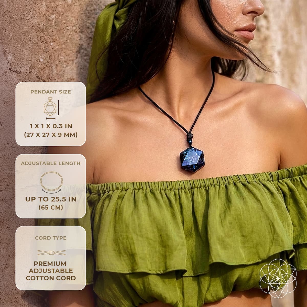 The Arfvedsonite Deep Healing Pendant - A-1 Thread Vault