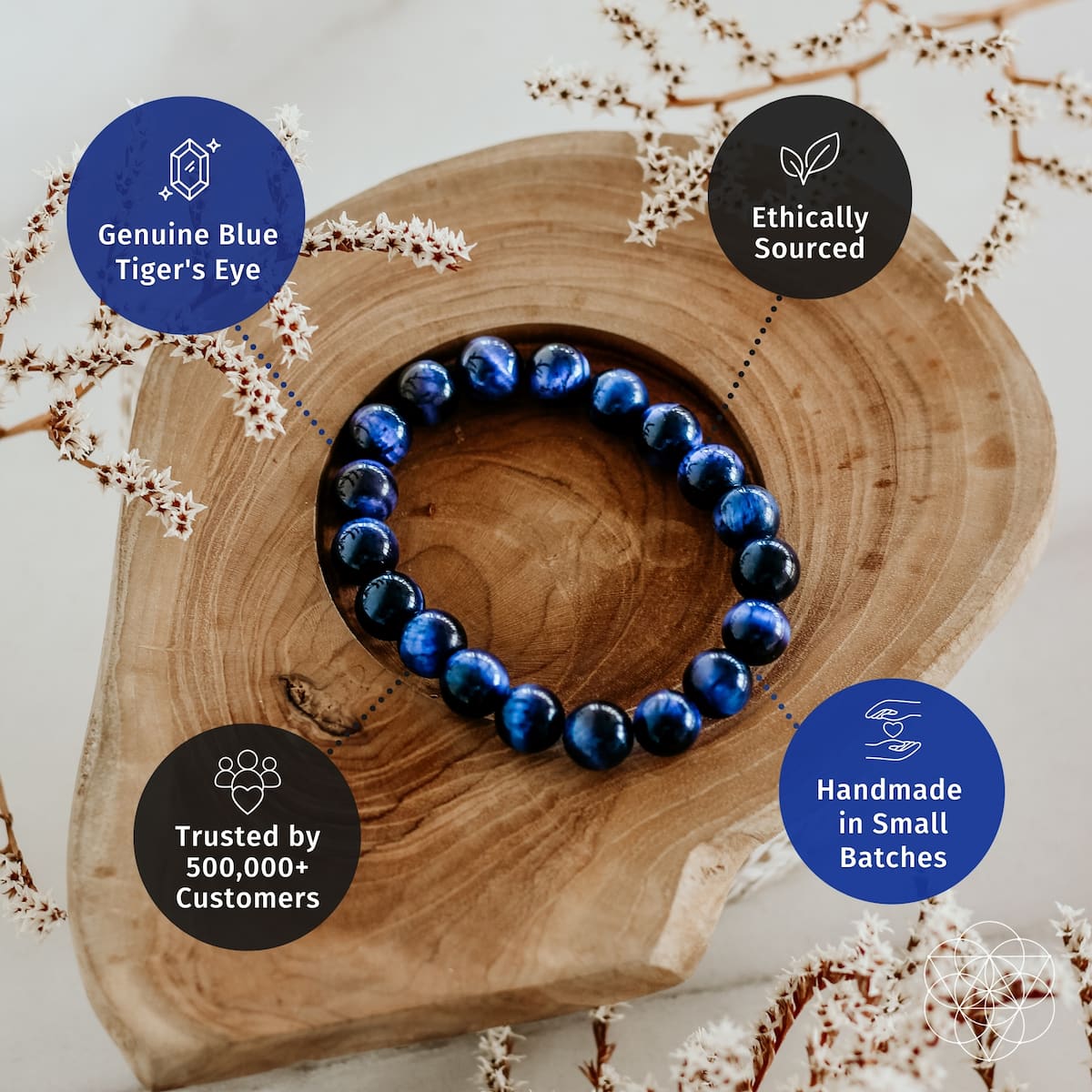 Blue Tiger’s Eye Bracelet - A-1 Thread Vault