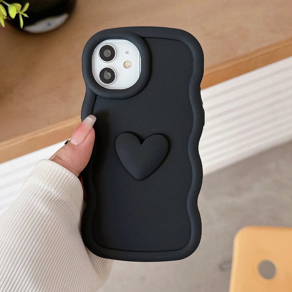 3D Love Heart Wave iPhone Case - A-1 Thread Vault