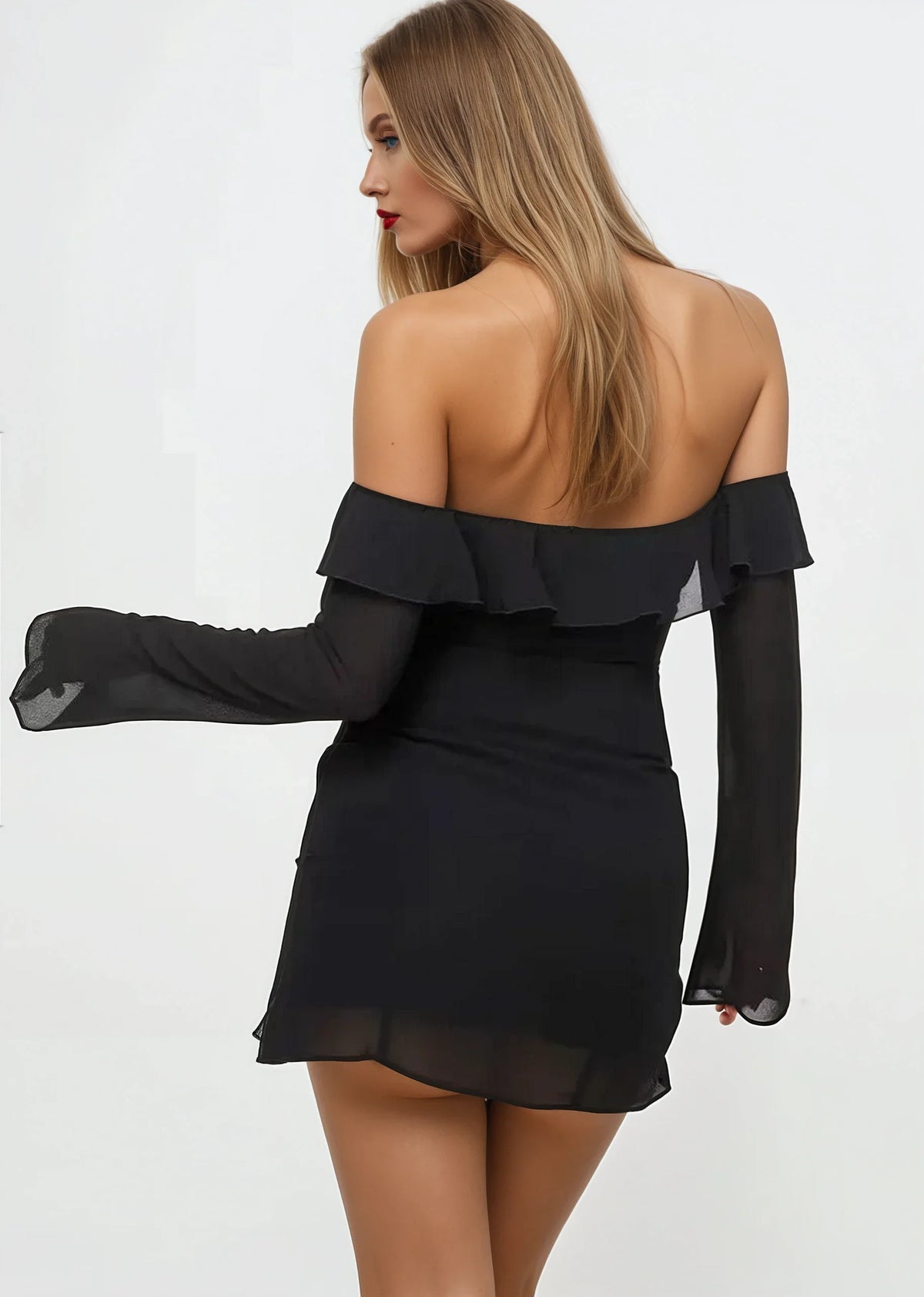 Bell Sleeve Mini Dress - A-1 Thread Vault