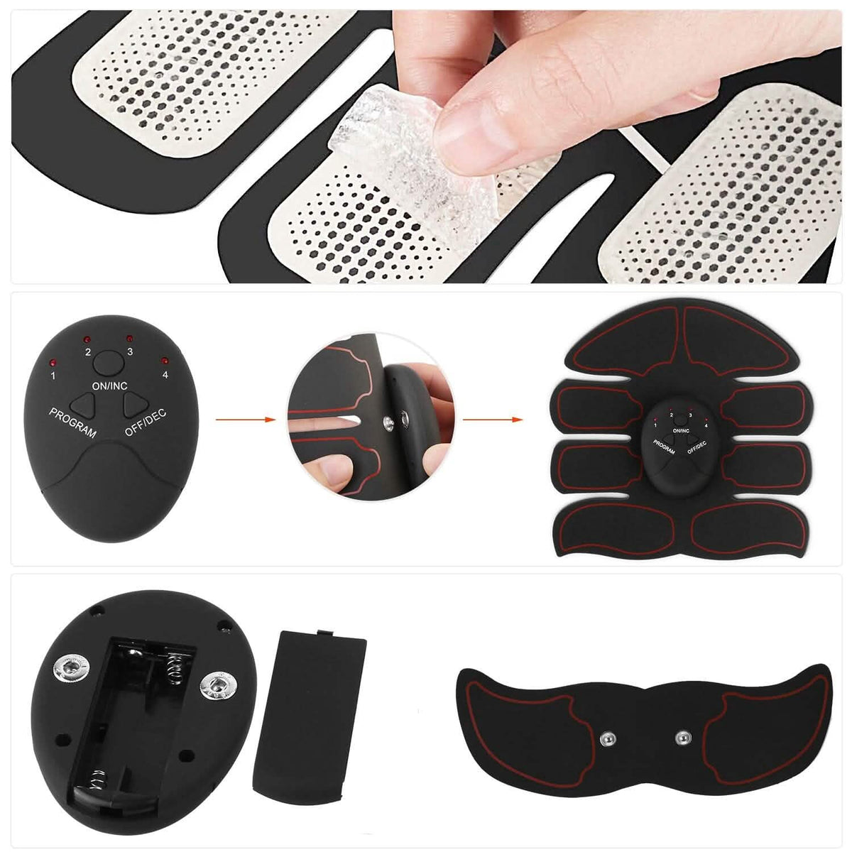 Abs Stimulator Muscle Toner EMS with 6 Modes - A-1 Thread Vault