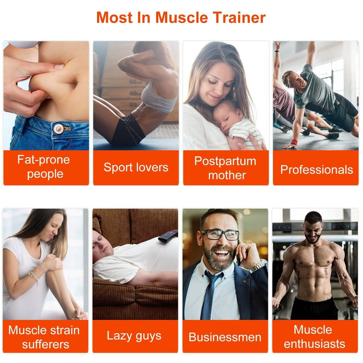 Abs Stimulator Muscle Toner EMS with 6 Modes - A-1 Thread Vault