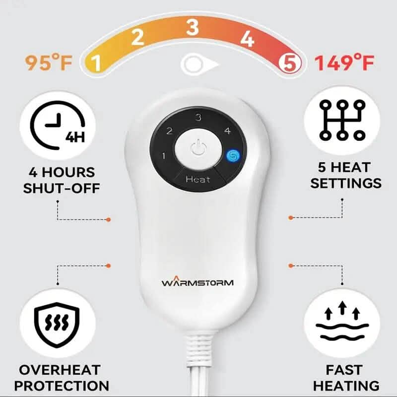 Adjustable Temperature Heating Pad with Timer - A-1 Thread Vault