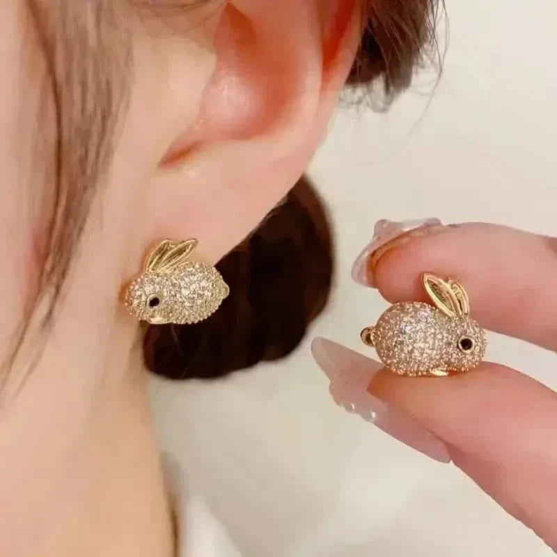 Adorable Rabbit-shaped Earrings - A-1 Thread Vault