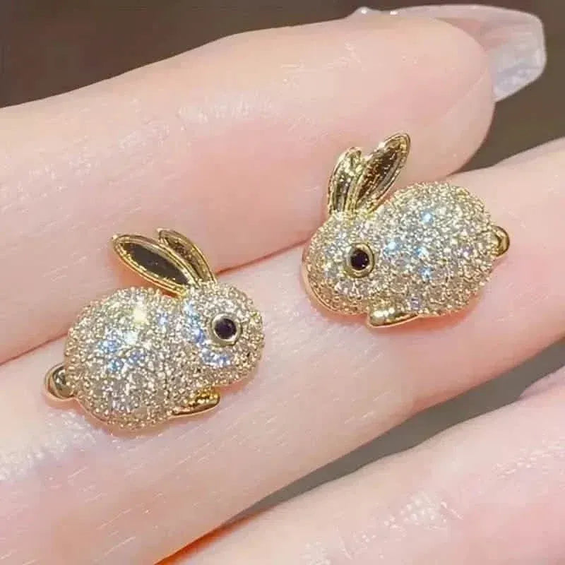 Adorable Rabbit-shaped Earrings - A-1 Thread Vault