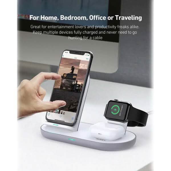 Aircore 3-in-1 Wireless Charging Station Stand - A-1 Thread Vault