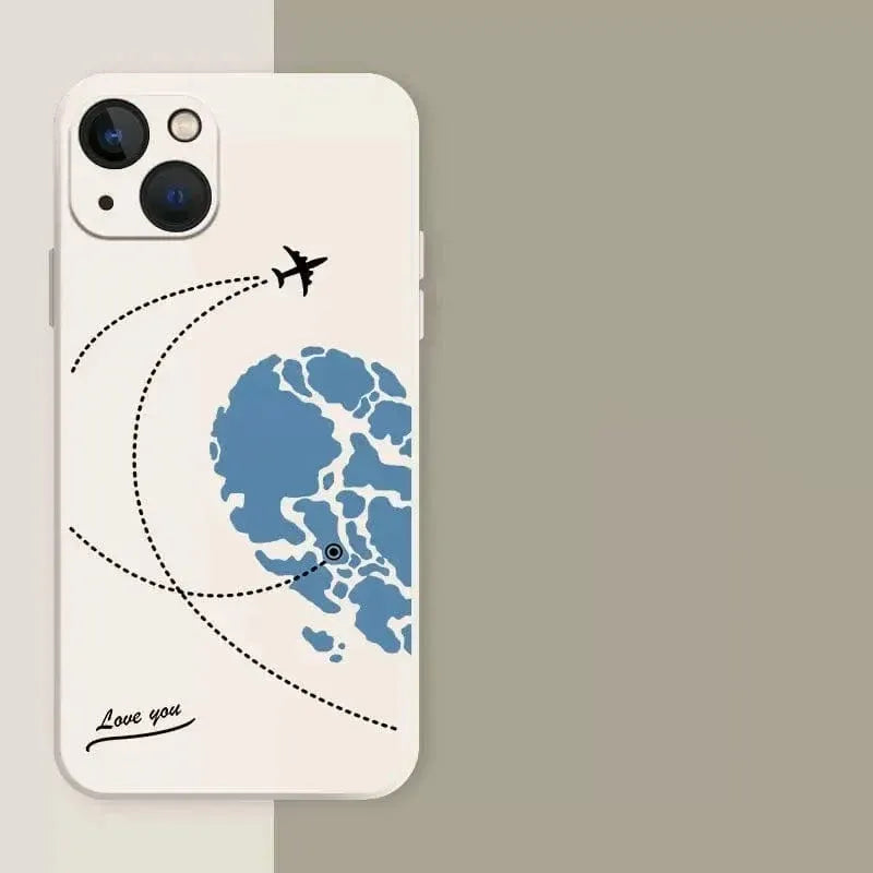 Aircraft Love Heart Couple iPhone Case - A-1 Thread Vault