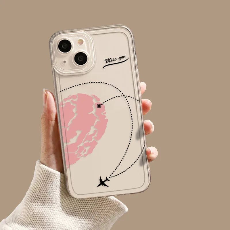 Aircraft Love Heart Couple iPhone Case - A-1 Thread Vault