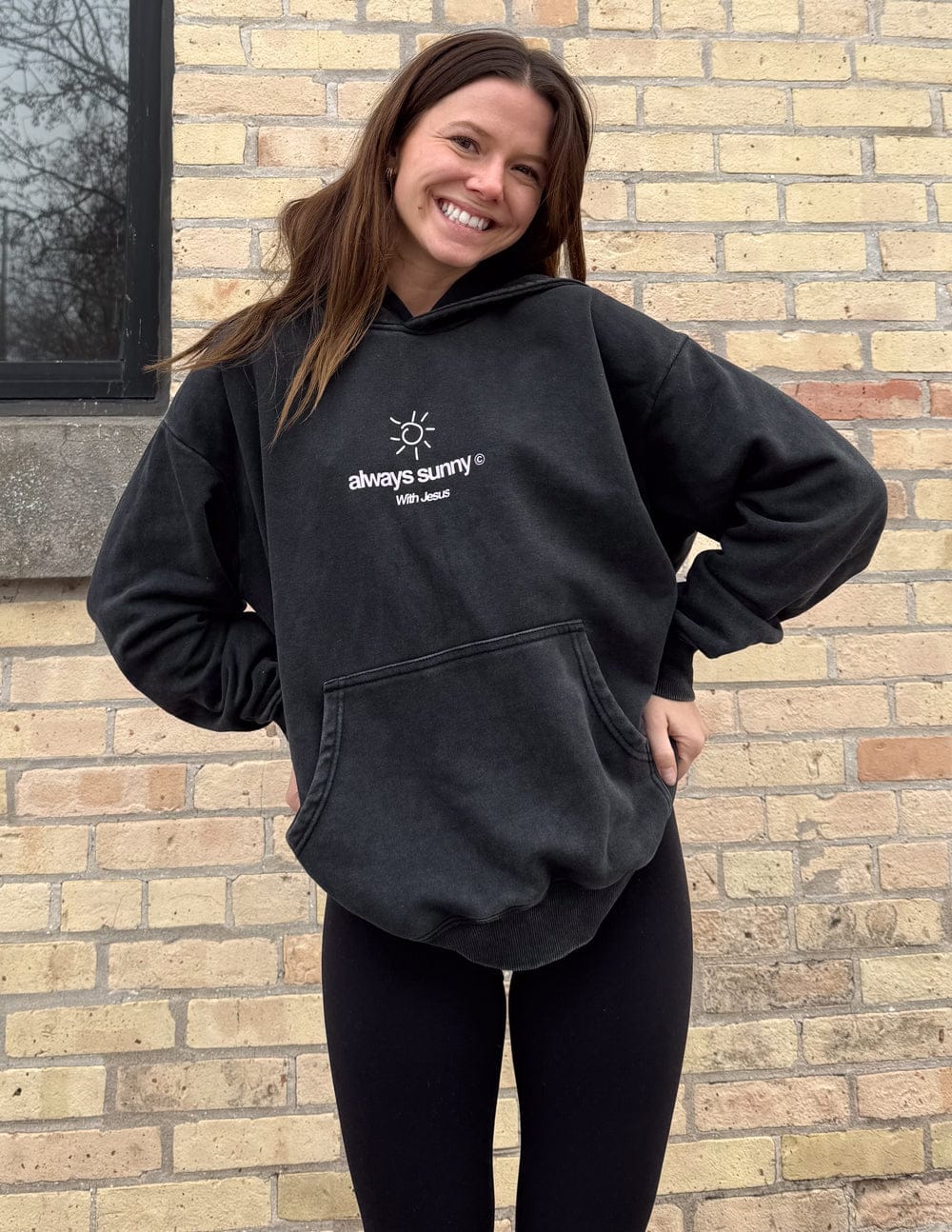 Always Sunny With Jesus Unisex Hoodie - A-1 Thread Vault