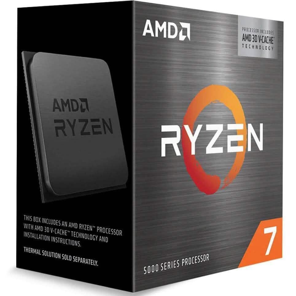 AMD Ryzen™ 7 5800X 8-core, 16-Thread Desktop Processor with AMD 3D V-Cache™ Technology (Refurbished) - A-1 Thread Vault