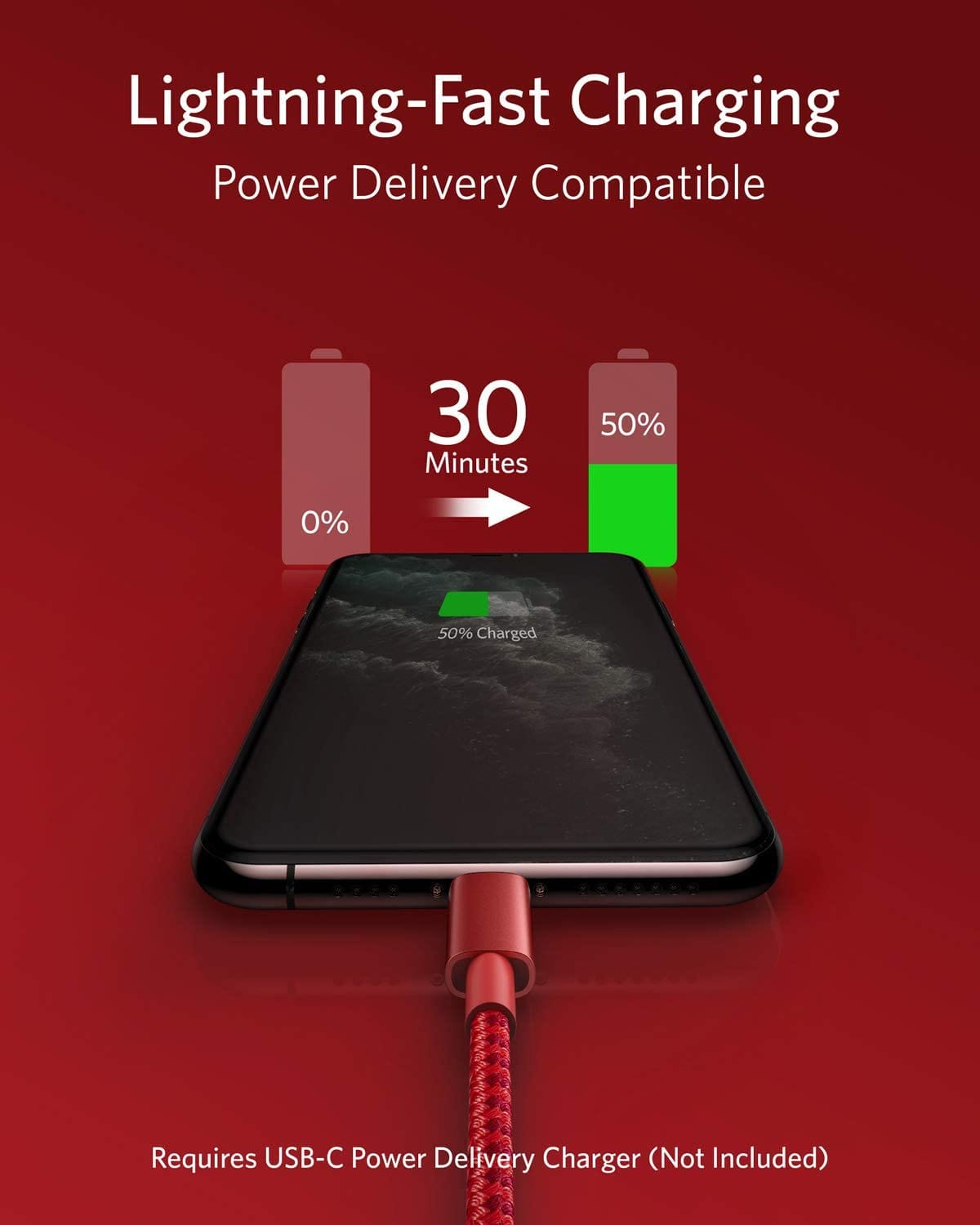 Anker <b>331</b> USB-C to Lightning Cable - A-1 Thread Vault