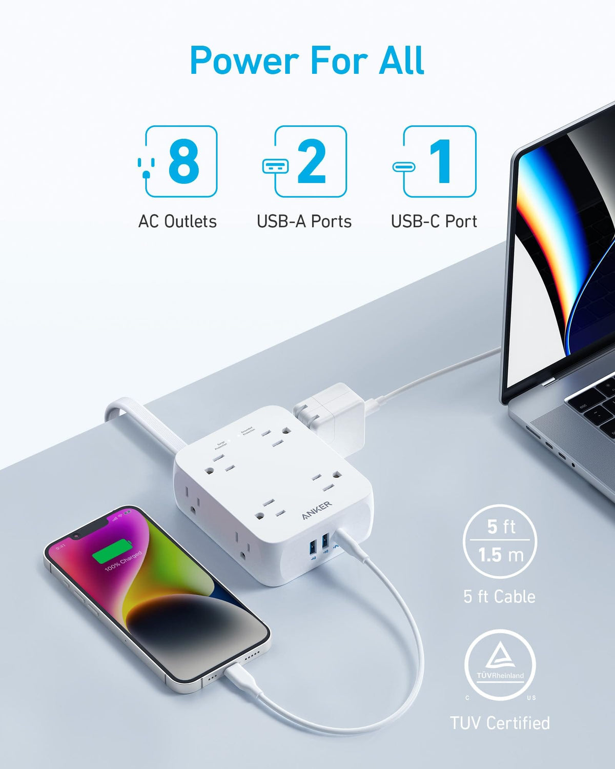 Anker <b>341</b> USB Power Strip - A-1 Thread Vault