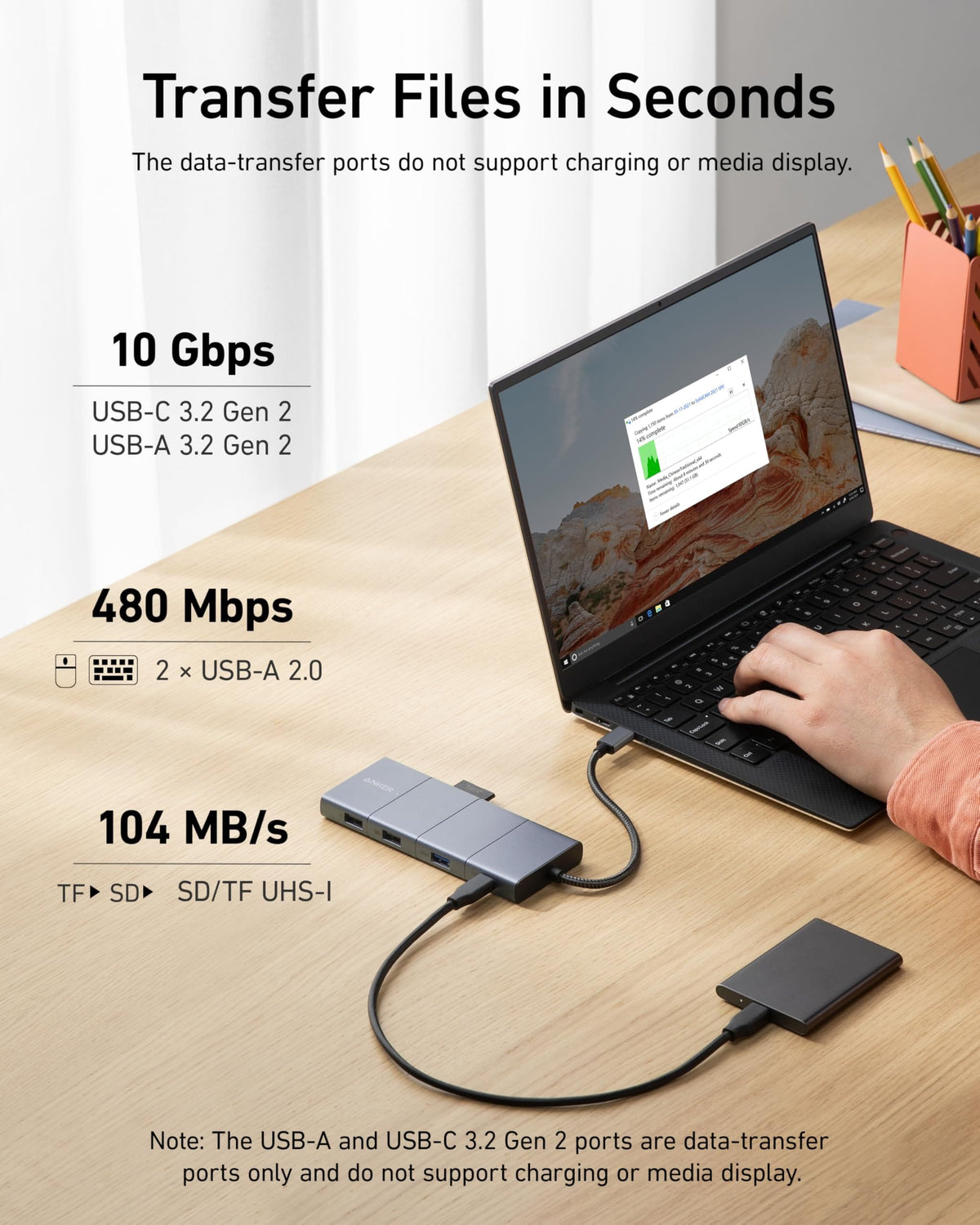 Anker <b>565</b> USB-C Hub (11-in-1) - A-1 Thread Vault