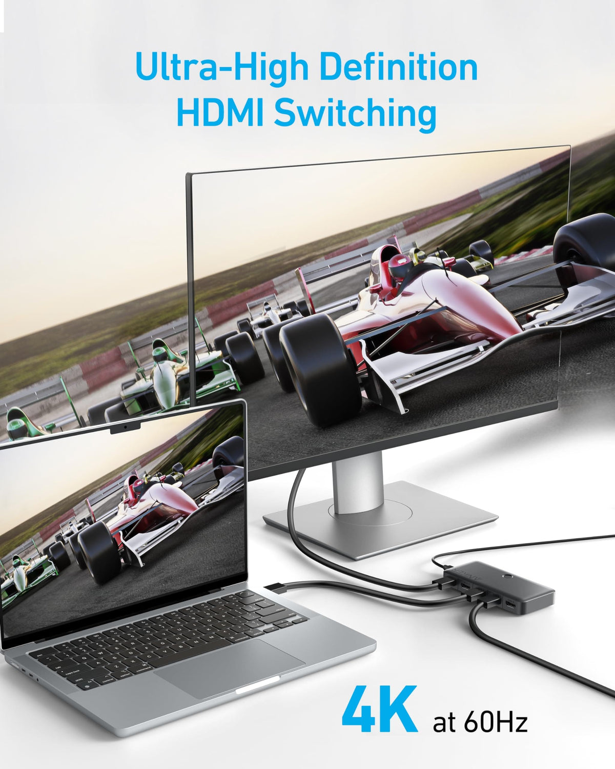 Anker HDMI Switch (4 in 1 Out, 4K HDMI) - A-1 Thread Vault