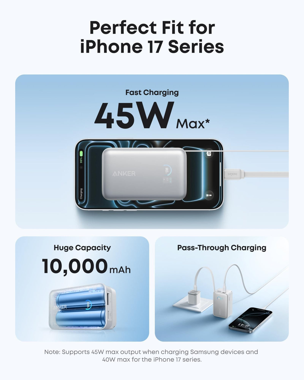 Anker Nano Power Bank (10K, 45W, Built-In Retractable USB-C Cable) - A-1 Thread Vault