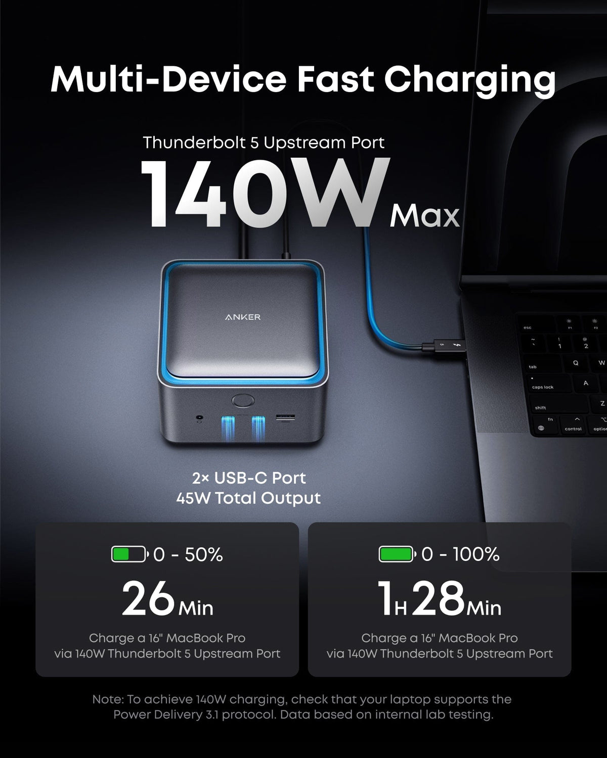 Anker Prime TB5 Docking Station (14-in-1, 8K, Thunderbolt 5 ) - A-1 Thread Vault