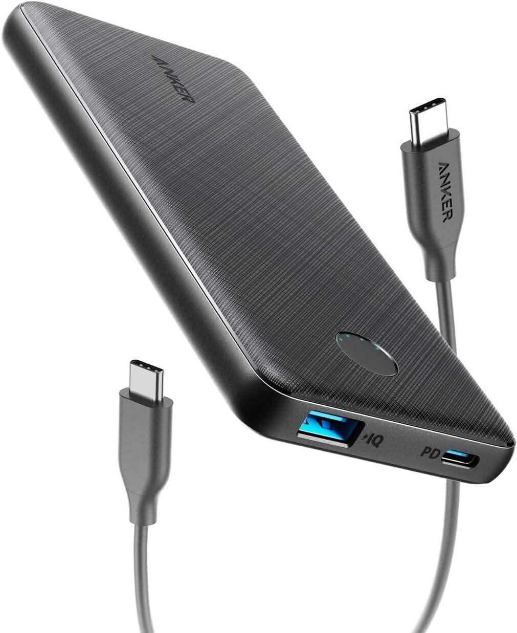 Anker USB-C Portable Charger, 18W PowerCore Slim 10000 PD, 10000mAh Power Delivery Power Bank (Refurbished) - A-1 Thread Vault