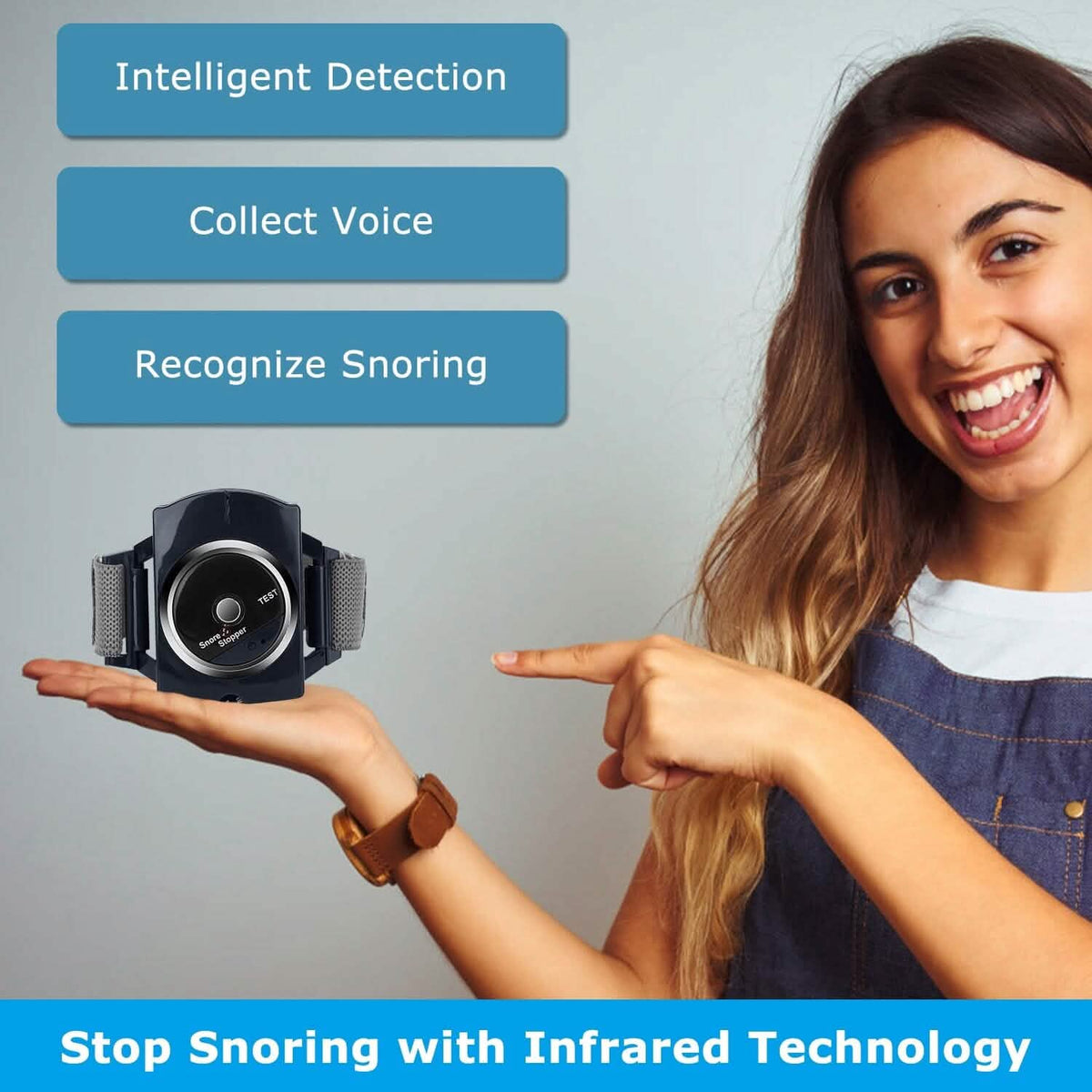 Anti-Snore Infrared Wristband with Conductive Film - A-1 Thread Vault