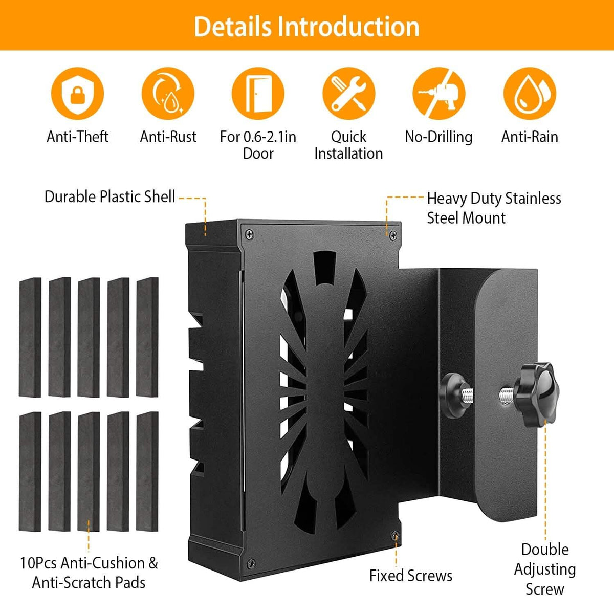 Anti Theft Video Doorbell Door Mount Fit for Most Doorbell Camera Accessories - A-1 Thread Vault