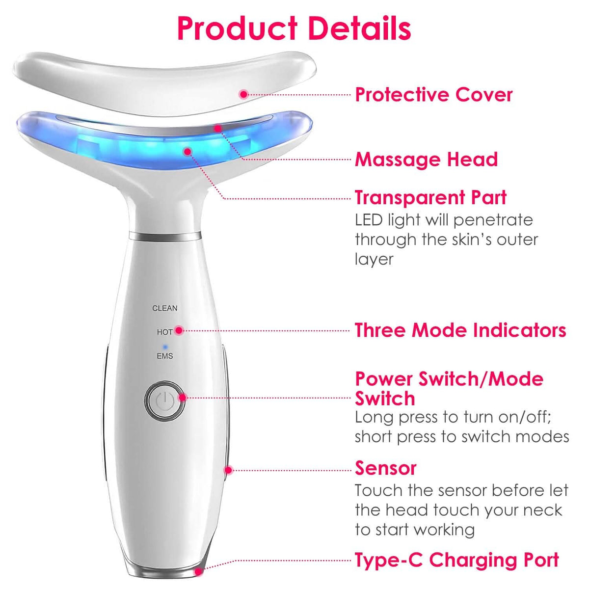 Anti Wrinkles Face Neck Massager Double Chin Reducer - A-1 Thread Vault
